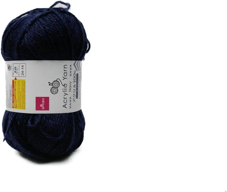 DAISO Acrylic Yarn A10 Navy | Soft & Durable Knitting Yarn for Crochet, DIY & Craft Projects - Image 3